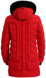 Damen Belvitesse Lang PolyAirLite Rot Jacke